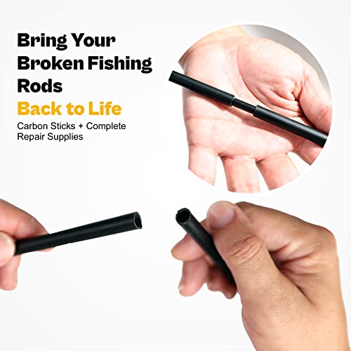 Fishing Rod Repair Kit Complete,All-in-one Supplies with Glue for ...