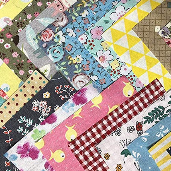 150 Pieces 4×4in Assorted Cotton Craft Fabric Bundle Printed Patch...
