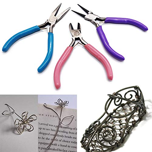 3 PCS Jewelry Pliers Set,Craft Plier Tool,Pliers for Jewelry Makin...