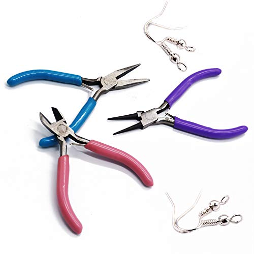 3 PCS Jewelry Pliers Set,Craft Plier Tool,Pliers for Jewelry Makin...