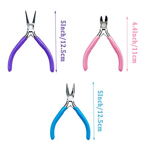 3 PCS Jewelry Pliers Set,Craft Plier Tool,Pliers for Jewelry Makin...