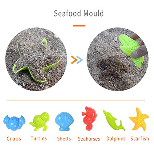 OJYUDD 14 PCS Beach Sand Toys Set,Kids Beach Toys Set,Baby Bath To...