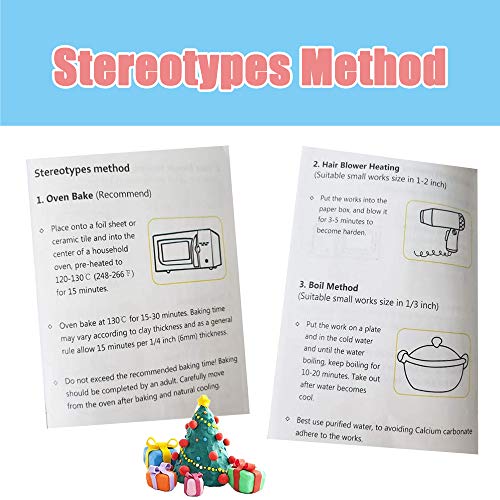 Polymer Clay,24 Colors Oven Bake Modeling Clay Blocks,DIY Colored ...