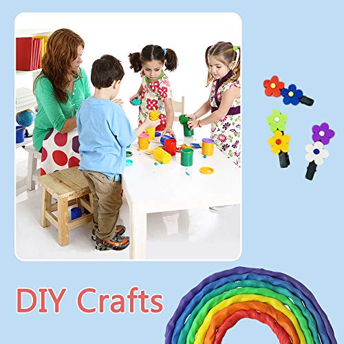 Polymer Clay,24 Colors Oven Bake Modeling Clay Blocks,DIY Colored ...