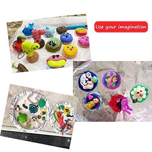Polymer Clay,24 Colors Oven Bake Modeling Clay Blocks,DIY Colored ...