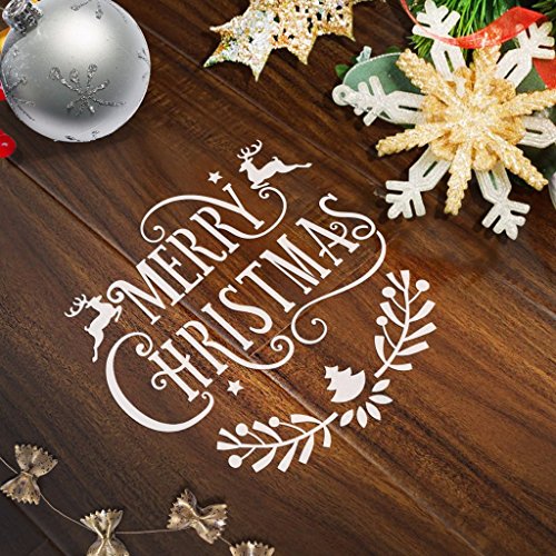 Letter Stencils,Christmas Stencils for Painting on Wood, Reusable ...