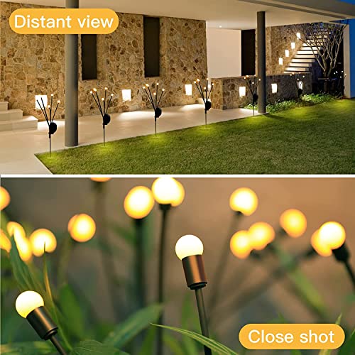 OKAYLY Solar Garden Lights, 2 PCS 6LED Starburst Swaying Light, So...