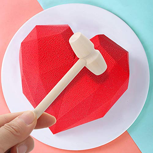 OKDEALS 30 Pack Mini Wooden Hammer for Chocolate,Wooden Seafood Ma...