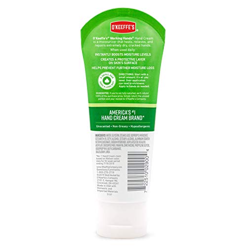 OKeeffes Working Hands Hand Cream, 3oz Tube and Night Treatment ...