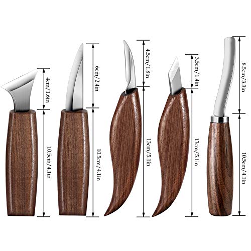 Wood Carving Tools Set,Detail Wood Knife,Hook Carving Knife Kit fo...