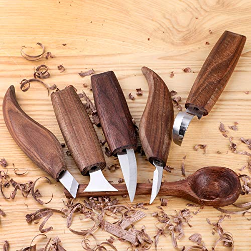 Wood Carving Tools Set,Detail Wood Knife,Hook Carving Knife Kit fo...