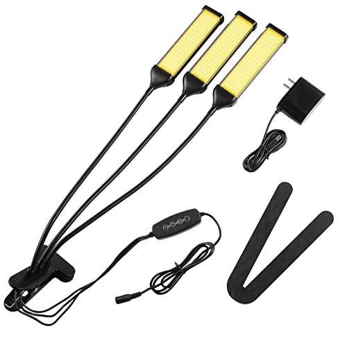 Oktrionce LED Grow Lights for Indoor Plants 3 Heads, Sunlike 270 L...