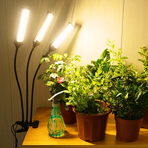 Oktrionce LED Grow Lights for Indoor Plants 3 Heads, Sunlike 270 L...