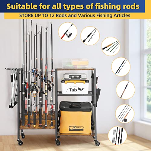 Olakee Fishing Rod Holders Fishing Gear Fishing Equipment Organize...