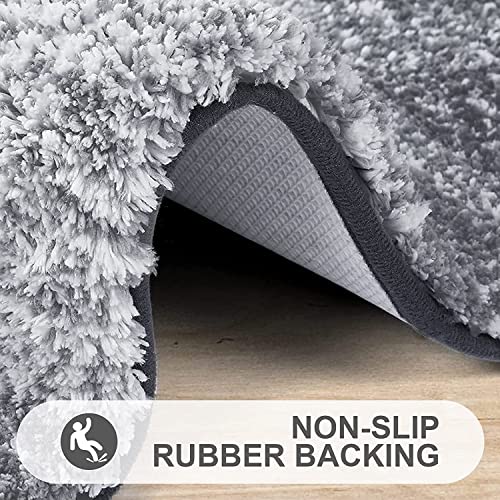 OLANLY Luxury Rug, Extra Soft and Absorbent Microfiber Rugs, Non-S...