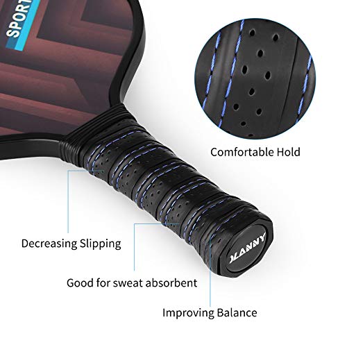 OLANNY Pickleball Paddles Set | Pickleball Set Includes 4 Pickleba...