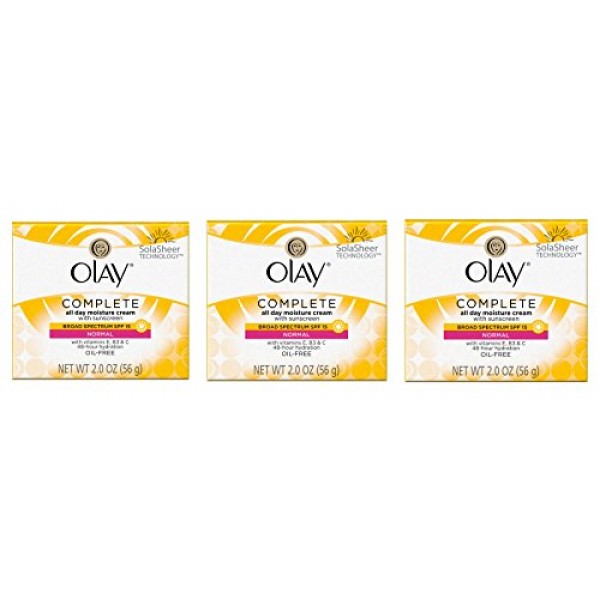 Olay Complete All Day UV Moisture Cream, SPF 15, Normal Skin, 2 Ou...