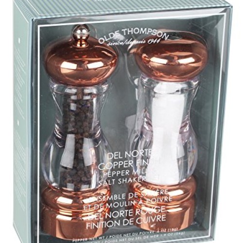 Olde Thompson FBA_N4MS5NQ 7 Copper plated-Pepper mill & salt shak...