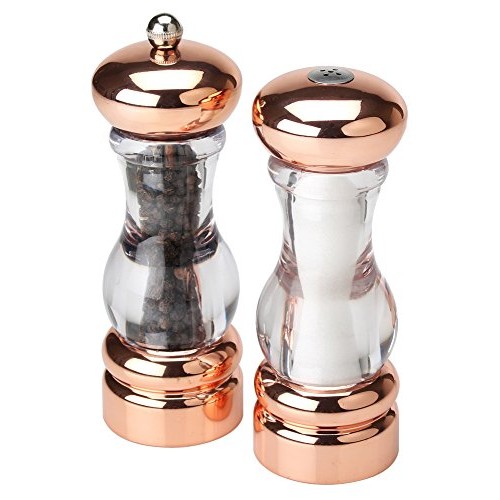 Olde Thompson FBA_N4MS5NQ 7 Copper plated-Pepper mill & salt shak...