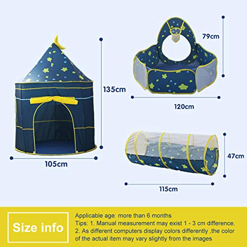 OldPAPA Kids Play Tent, Pop Up Play Tents with Crawl Tunnel & Ball...