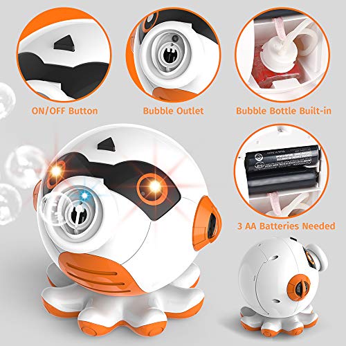 OleFun Bubble Machine Octopus Bubble Blower 1000 Bubbles Per Minut...