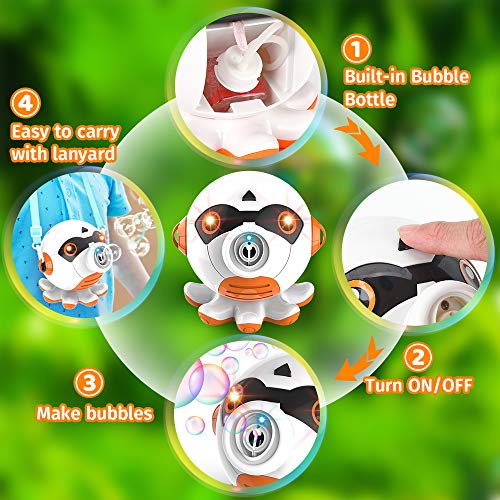 OleFun Bubble Machine Octopus Bubble Blower 1000 Bubbles Per Minut...