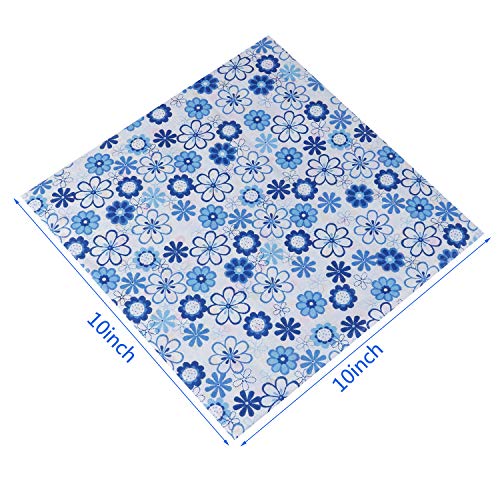 50Pcs 25×25cm Printed Cotton Quilting Fabric Patchwork Squares DIY...