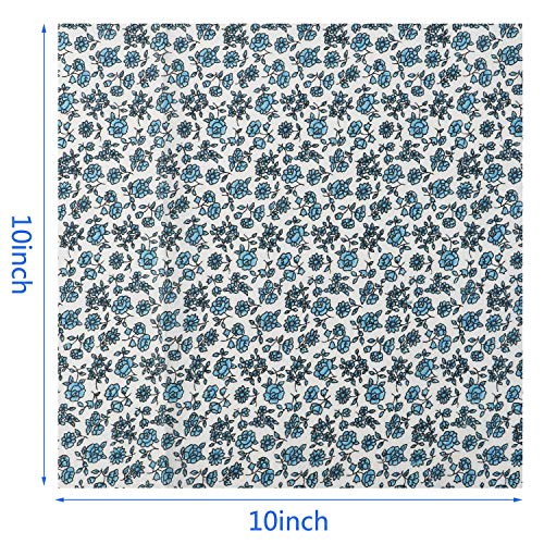 50Pcs 25×25cm Printed Cotton Quilting Fabric Patchwork Squares DIY...