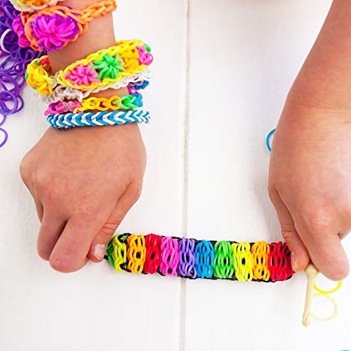 Olgaa 4200 Loom Rubber Bands, Multicolored Rubber Bands with 168 C...