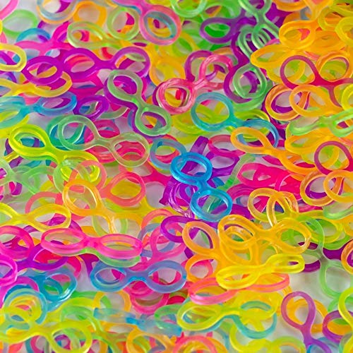 Olgaa 4200 Loom Rubber Bands, Multicolored Rubber Bands with 168 C...