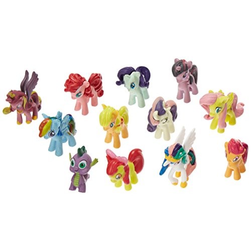 OliaDesign Set of 12 Pony PVC Toy Cake Topper Twilight Sparkle Fig...