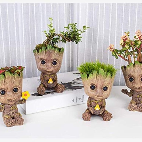 Olier Baby Groot Treeman Planter Flowerpot, Guardians Galaxy Groot...