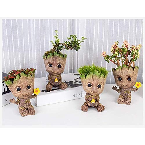 Olier Baby Groot Treeman Planter Flowerpot, Guardians Galaxy Groot...