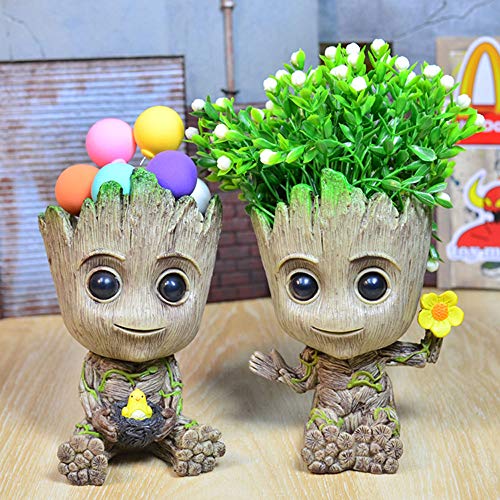 Olier Baby Groot Treeman Planter Flowerpot, Guardians Galaxy Groot...