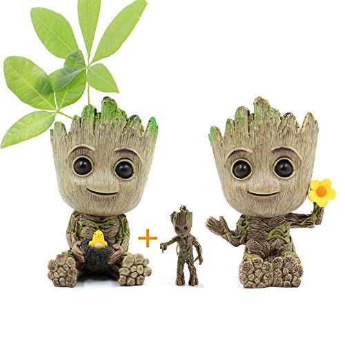 Olier Baby Groot Treeman Planter Flowerpot, Guardians Galaxy Groot...