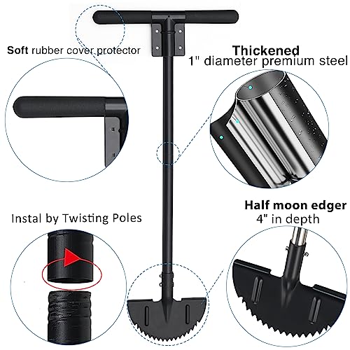 Oliynedy Lawn Edger Tool, Manual Grass Edger Long Handle 40 inch, ...