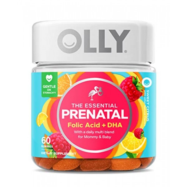 Olly The Essential Prenatal Gummy Multivitamin, 30 Day Supply Gu...