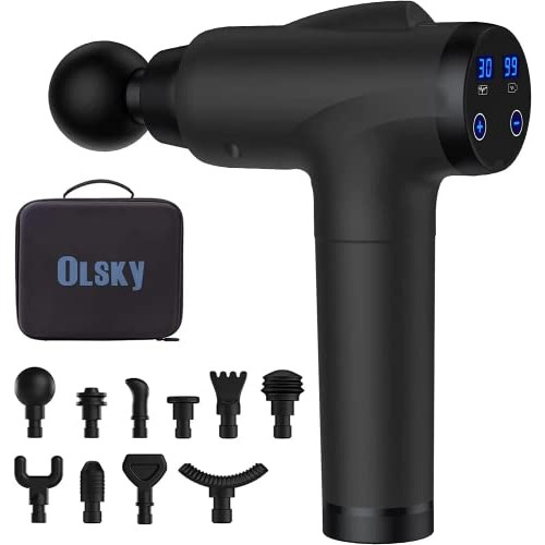 OLsky Massage Gun Deep Tissue, Handheld Electric Muscle Massager, ...