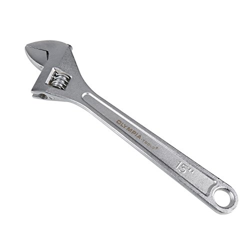 Olympia Tools Adjustable Wrench 01-015, 15 Inches