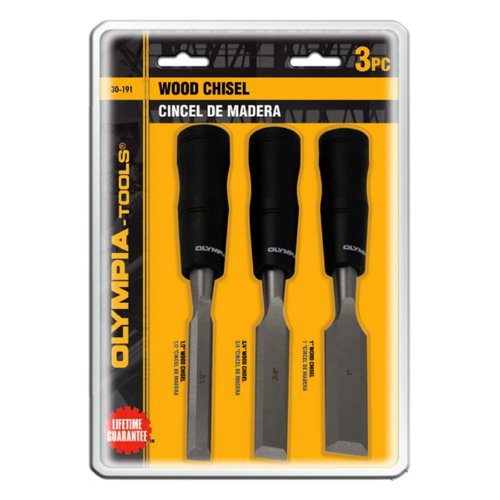 Olympia Tools Wood Chisels, Set of 3, 30-191