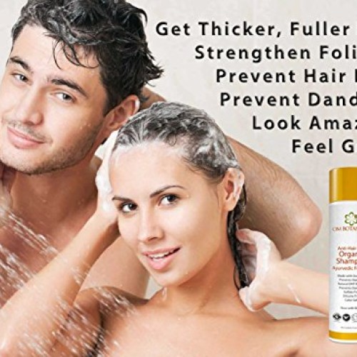 SULFATE FREE Organic SHAMPOO for Men and Women. 100% Natural Ayurv...