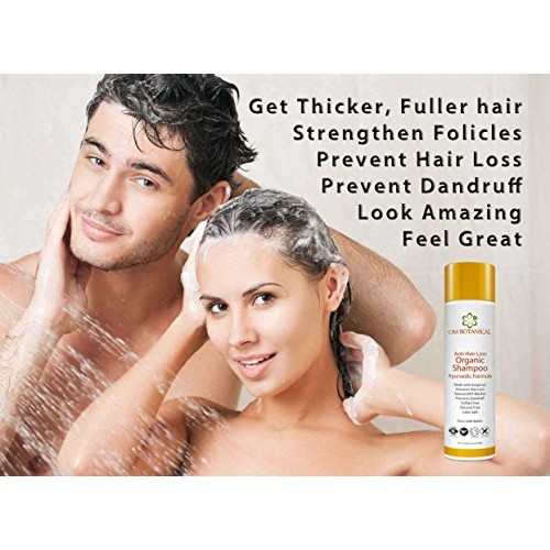 SULFATE FREE Organic SHAMPOO for Men and Women. 100% Natural Ayurv...