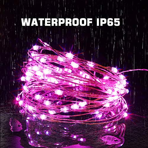 16 Colors String Lights Battery Operated & USB Powered, 16.4ft 50 ...