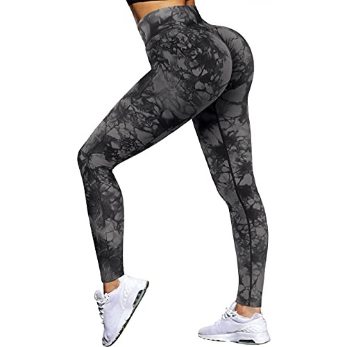 OMKAGI Women Scrunch Butt Lifting Leggings Seamless High Waisted W...