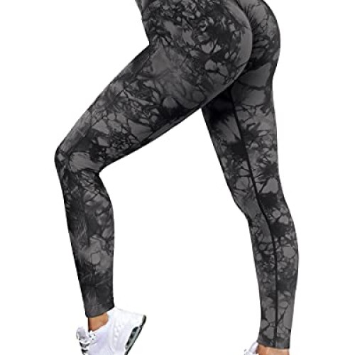 OMKAGI Women Scrunch Butt Lifting Leggings Seamless High Waisted W...
