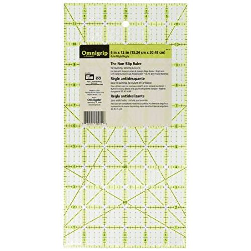 Omnigrip by Omnigrid Non-Slip Ruler, 6 x 12
