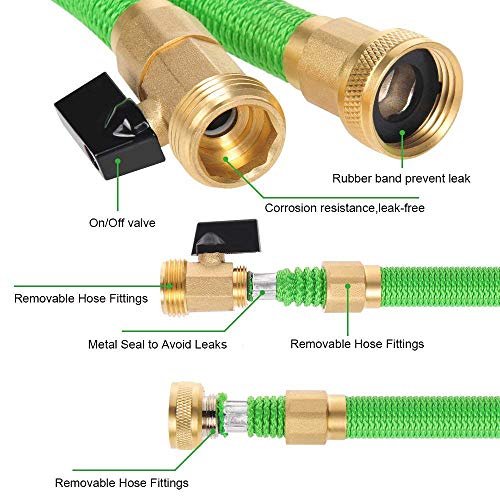 OmniHose 50 FT Expandable Garden Hose Triple-Layered for Extra Str...