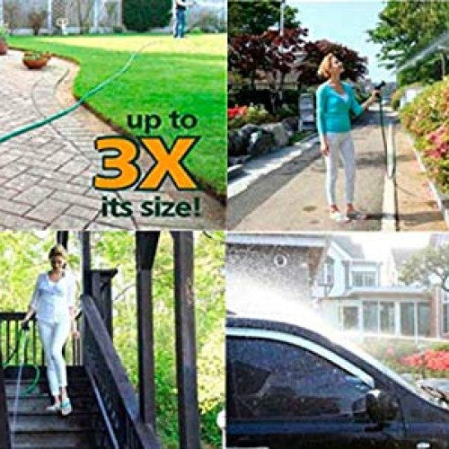 OmniHose 50 FT Expandable Garden Hose Triple-Layered for Extra Str...