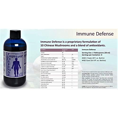 Omnitritions Immune Defense Dietary Supplement with 10 Chinese Mu...