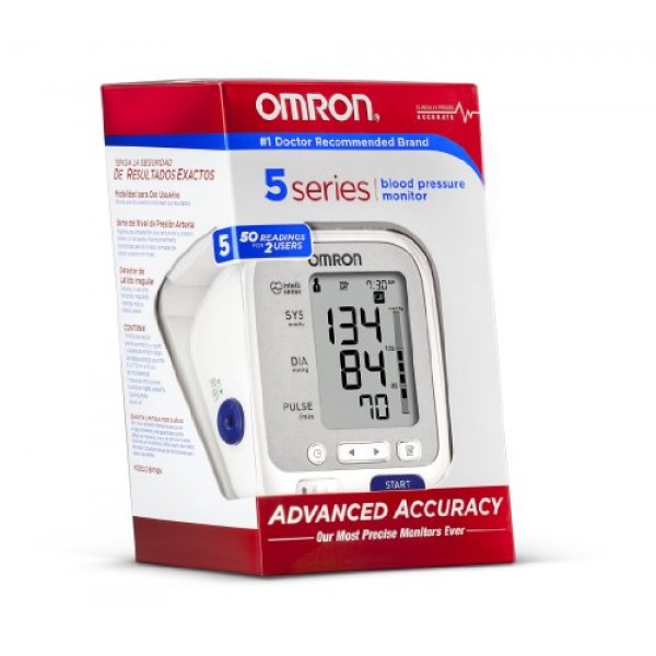 Omron 5 Series Upper Arm Blood Pressure Monitor with Cuff that fit...